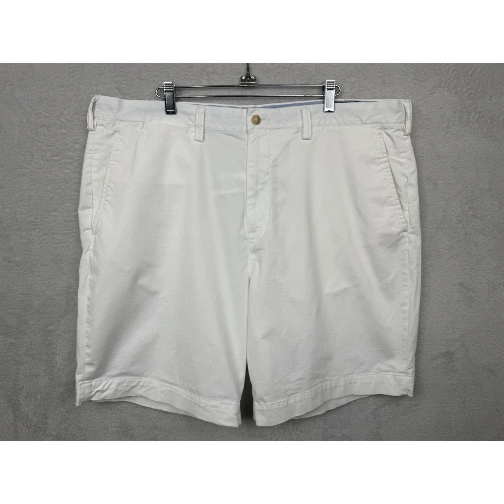 Polo Ralph Lauren Chino Shorts White Stretch Classic Fit Men's 40 Preppy Golf